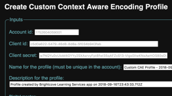 Create Custom Context Aware Encoding Profile