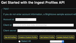 Get Started with the Ingest Profiles API